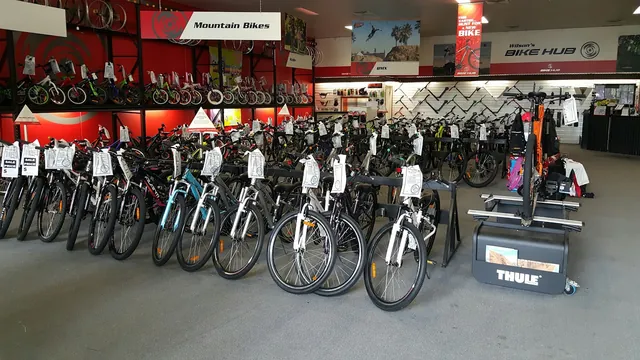 Rows of bikes on the shop floor